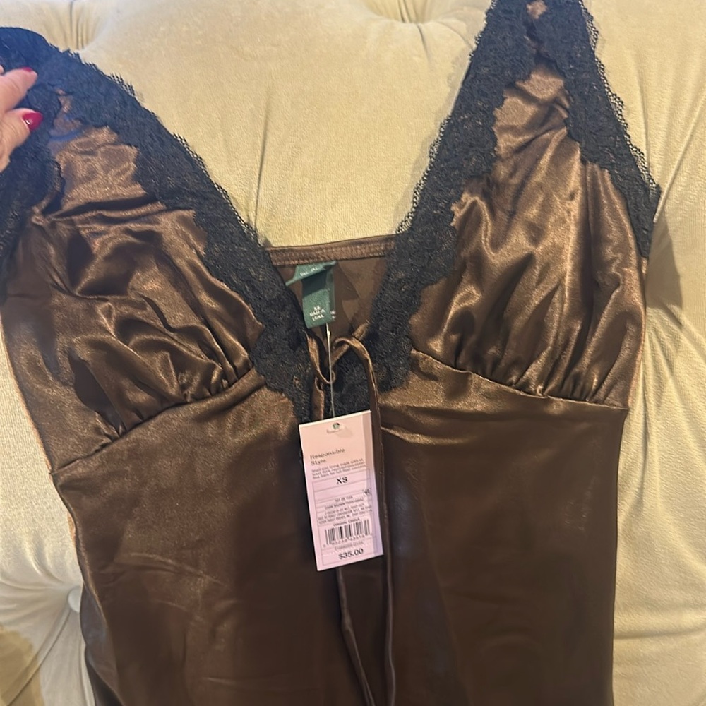 Wild fable satin dress. Negligee style